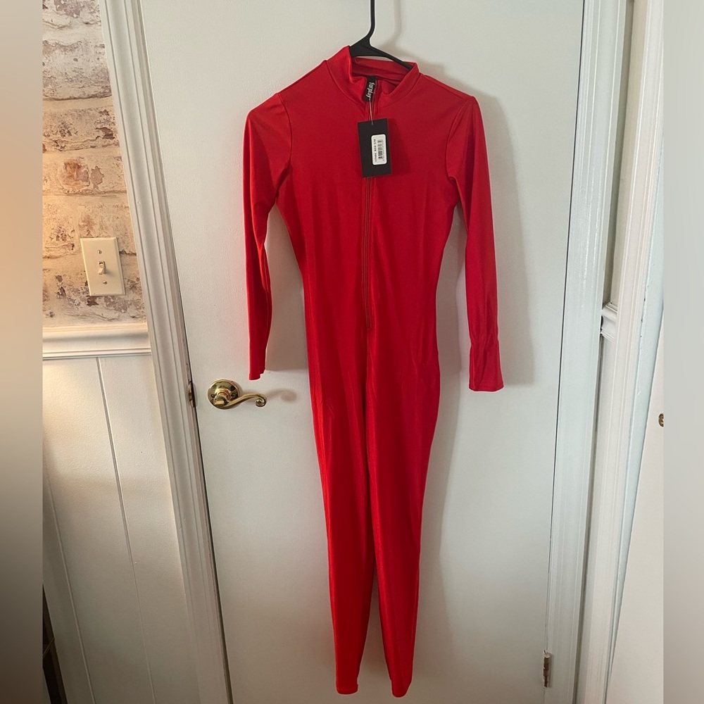 Red catsuit size S/M